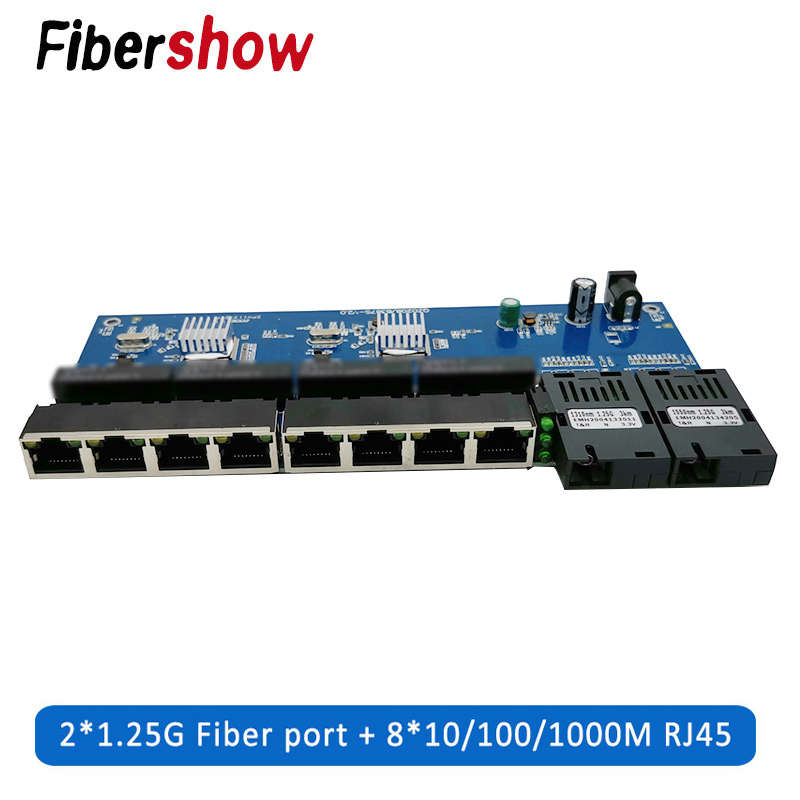 Power Over Ethernet - Gigabit saklar Ethernet serat optik konverter