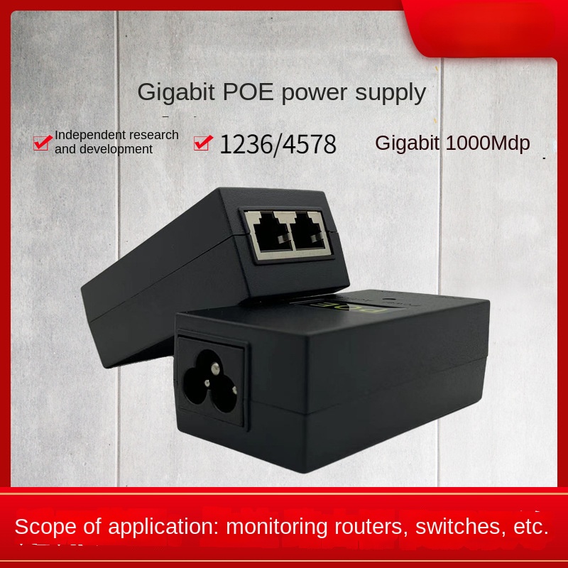 Power Over Ethernet - POE daya Gigabit 48v0.5A/24V 1A Ethernet
