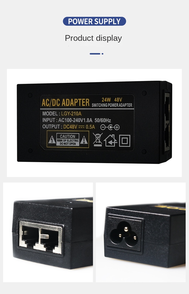 POE daya Gigabit 48v0.5A/24V 1 - Power Over Ethernet ulasan dan harga