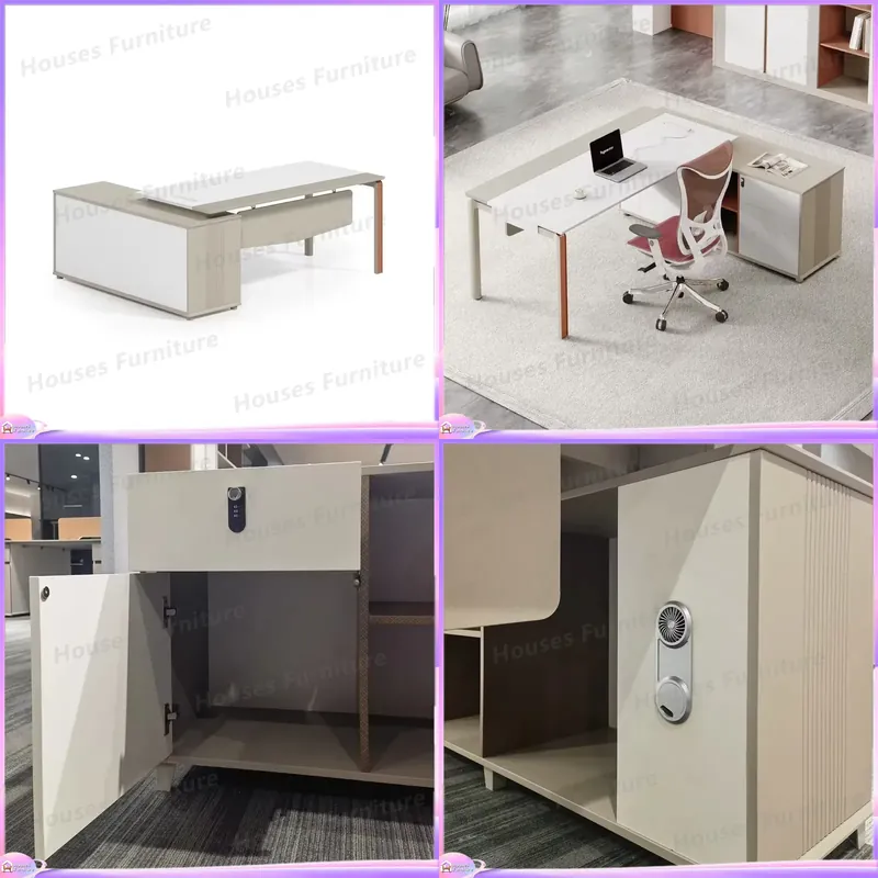 Meja Eksekutif Bentuk L Furnit - Office Tech Furniture ulasan dan harga